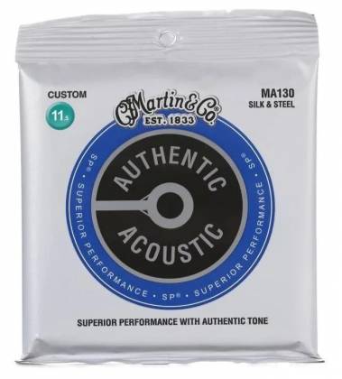 C. F. Martin & Co. MA130 SP Authentic Acoustic Folk Silk & HT Steel Guitar Strings Gauge 11.5-47 41Y18MA130 Product Image