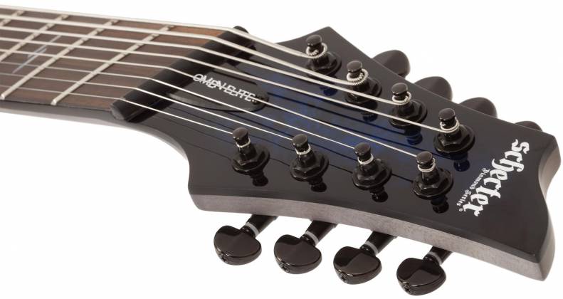 Schecter 2467-SHC Omen Elite-8 MS See-Thru Blue Burst 8-String RH Electric Guitar 2467-shc Product Image 10