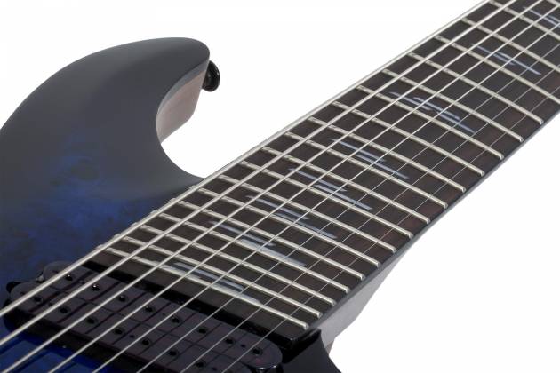 Schecter 2467-SHC Omen Elite-8 MS See-Thru Blue Burst 8-String RH Electric Guitar 2467-shc Product Image 9