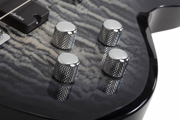 Schecter 598-SHC C-5 Plus Series Charcoal Burst 5 String LH Bass Guitar Product Image 8