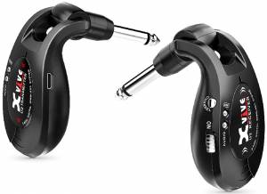 Xvive Audio XVIVE-U2/BLACK Guitar Wireless System with 1/4" transmitter and 1/4" receiver – Black
