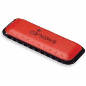Suzuki SU-AW1-RED Airwave Kid Safe Red Harmonica with Wider Distance Between Holes In Key of C image