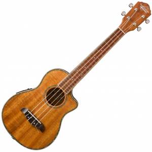 Oscar Schmidt OU6LCEK-A 4 String RH Hawaiian Koa Tenor Acoustic Electric Ukulele with Case - Natural Gloss image