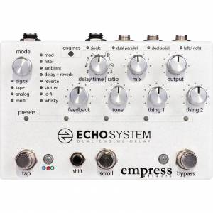Empress Effects Echosystem Reverb, Delay, and Echo Pedal ESYS