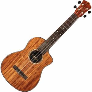 Cordoba 35T-CE 4 String RH Acacia All Solid Tenor Cutaway Acoustic Electric Ukulele with Case - Natural 35TCE TENOR WC