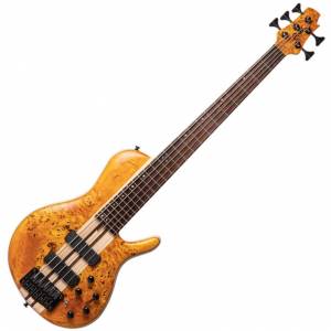 Cort A5 Plus SC AOP 5 String RH Artisan Series Electric Bass - Amber Open Pore