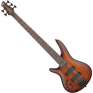Ibanez SR505ALMHL 5 String LH SR Series Electric Bass - Mahogany Brown Burst Low Gloss