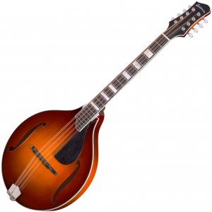 Eastman MDO-605-GB MD Series 8 String RH Acoustic Electric Mandolin with Case - Goldburst