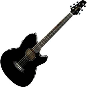 Ibanez TCY10EBK Talman Black Finish 6 String RH Acoustic Electric Guitar tcy-10-e-bk image